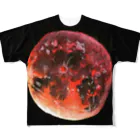 JapaneseArt Yui Shopの皆既月食 All-Over Print T-Shirt