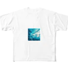 Lovers-chapelのサーファーと海 All-Over Print T-Shirt