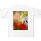 haa-taのお花畑で願う フルグラフィックTシャツ