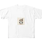もぐふわアニマルズのふわふわパンダのラーメンワンダーランド All-Over Print T-Shirt
