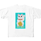 rico39rico39のオリジナルまねきねこキャラクターRICONEKOが登場！ フルグラフィックTシャツ