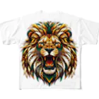 イケイケアニマルsのジオライオン-サバンナカラー- All-Over Print T-Shirt