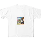 taiseibowのネコ＆富士山 All-Over Print T-Shirt