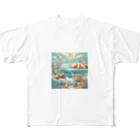 サマータイムショップ✨のヤシの木 All-Over Print T-Shirt
