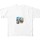 えほんのふんわりぺーじのフクの時間旅行 All-Over Print T-Shirt