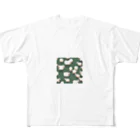 pomekenのもちもちのひつじ All-Over Print T-Shirt