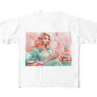 kishibehanaのMacaron Girl All-Over Print T-Shirt