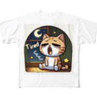 mimikkyu322のTired cat 5 All-Over Print T-Shirt