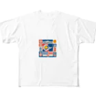 kaiminsapoの沖縄　琉球ティーダロゴ All-Over Print T-Shirt