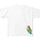 s301149のセキセイインコ All-Over Print T-Shirt