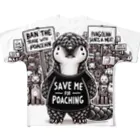 STOP POACHNGのPANGOLIN（センザンコウ） フルグラフィックTシャツ