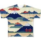 curtisの富士山ピクセルアート All-Over Print T-Shirt