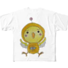 ひよこ豆★堂のひよこ豆ちゃん フルグラフィックTシャツ