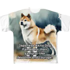 宗乙商店のSamurai Dog All-Over Print T-Shirt