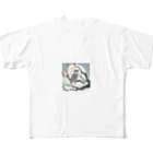 bigbamboofamilyの月に照らされた梟 All-Over Print T-Shirt