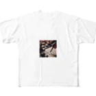 こんばにやの毛筆 All-Over Print T-Shirt