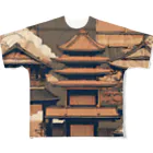 curtisの伝統的な日本の家屋 All-Over Print T-Shirt