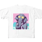 hachicoooのちょい悪ゾウ All-Over Print T-Shirt