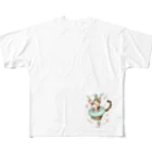 青りんごミュージアムの阿波踊り All-Over Print T-Shirt