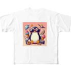 Design Harborのcool penguin フルグラフィックTシャツ