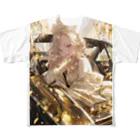 AQUAMETAVERSEのゴールドオープンカー sanae 2074 All-Over Print T-Shirt