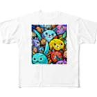 PAC (ポップアートキャット）のPAC (ポップアートキャット) フルグラフィックTシャツ