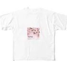 ウエディング♡カップルグッズの桜 フルグラフィックTシャツ