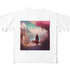 こにこの夢の街を歩く旅人 All-Over Print T-Shirt