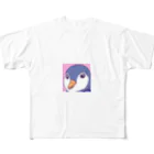 tak12_12のペンギンさんイラスト フルグラフィックTシャツ