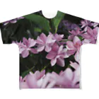 NEGA97の大きな紫陽花ボーダー All-Over Print T-Shirt