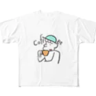 ナオミチのcoffee フルグラフィックTシャツ