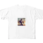 cheesyaの猫パワーモード All-Over Print T-Shirt