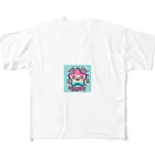 メアリーの星空とLINEスタンプ風デザインが絶妙 All-Over Print T-Shirt