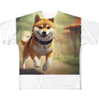 Ricky-Rickyのやんちゃな柴犬 フルグラフィックTシャツ