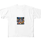 jkmurataのおしゃれネコがシリコンバレーのGoogle 本社で贅沢な食事を楽しむ All-Over Print T-Shirt