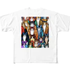 PAC (ポップアートキャット）のPAC (ポップアートキャット) All-Over Print T-Shirt