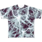 SCARF_BEAR_DESIGNのPurple Thunder All-Over Print T-Shirt