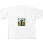 chibita08のグラサンプードル All-Over Print T-Shirt