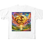 すずらん24の幸運の金の龍！！ All-Over Print T-Shirt