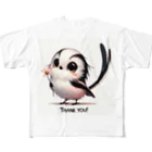 mimikkyu322のLong-tailed Tit  フルグラフィックTシャツ