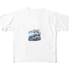 takkun0328のGT-Rと猫の夢のコラボ！ フルグラフィックTシャツ