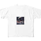Banksy-sの1. Futura Space Station フルグラフィックTシャツ