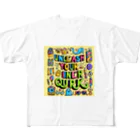 Muppiiのクイーキーポップ・エクスプレス：ビビッドな個性大解放！ All-Over Print T-Shirt