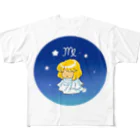 もふもふ堂の乙女座 フルグラフィックTシャツ