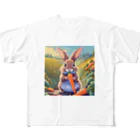 うさぎやのニンジンを食べるうさぎ All-Over Print T-Shirt