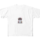 Kawaii あにまるこれくしょんのセント・バーナード【かわいい動物たち】 All-Over Print T-Shirt