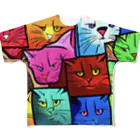 PAC (ポップアートキャット）のPAC (ポップアートキャット) All-Over Print T-Shirt