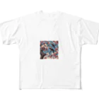 ウェブエンパイアの桜と雀（Cherry blossom & sparrow)  01 All-Over Print T-Shirt