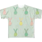 うさぎやのうさぎ柄8 All-Over Print T-Shirt