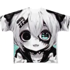 saitou1x4のホラー　かわいいグール１ フルグラフィックTシャツ